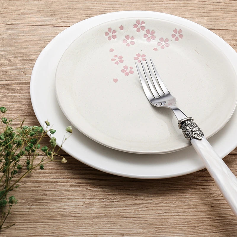 2025 Stainless Steel Flatware Set – Modern Spoon, Fork & Knife Dinnerware for Wedding & Home