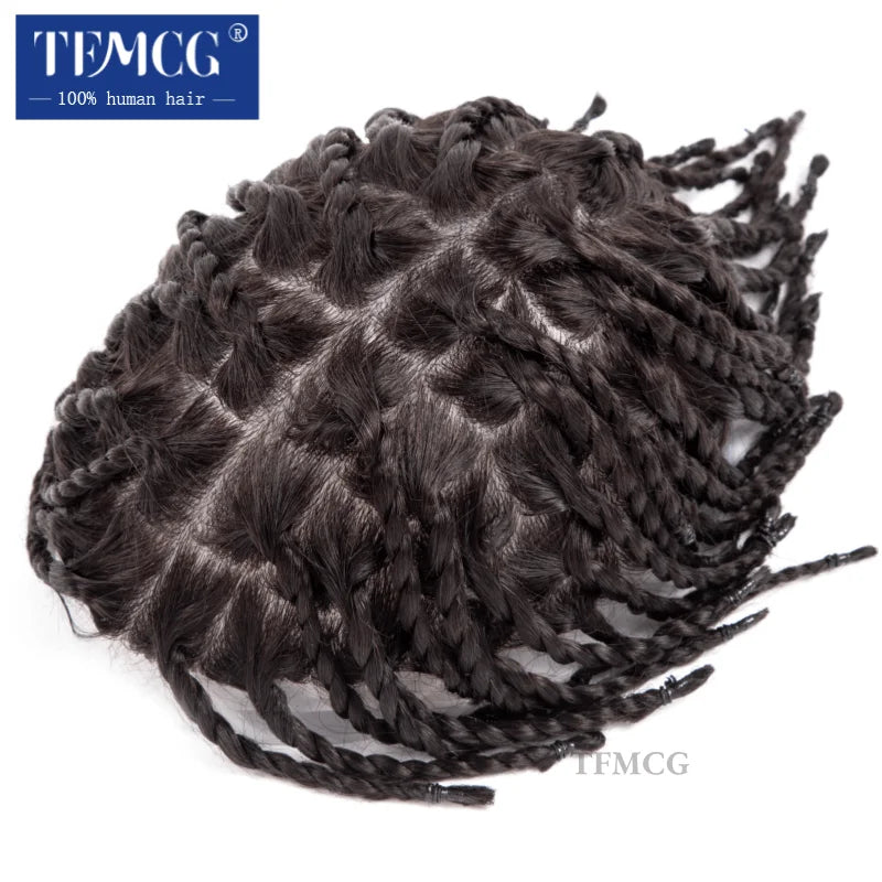 Men's Indian Remy Hair Toupee – Injection PU Skin Base, 120%/130% Density