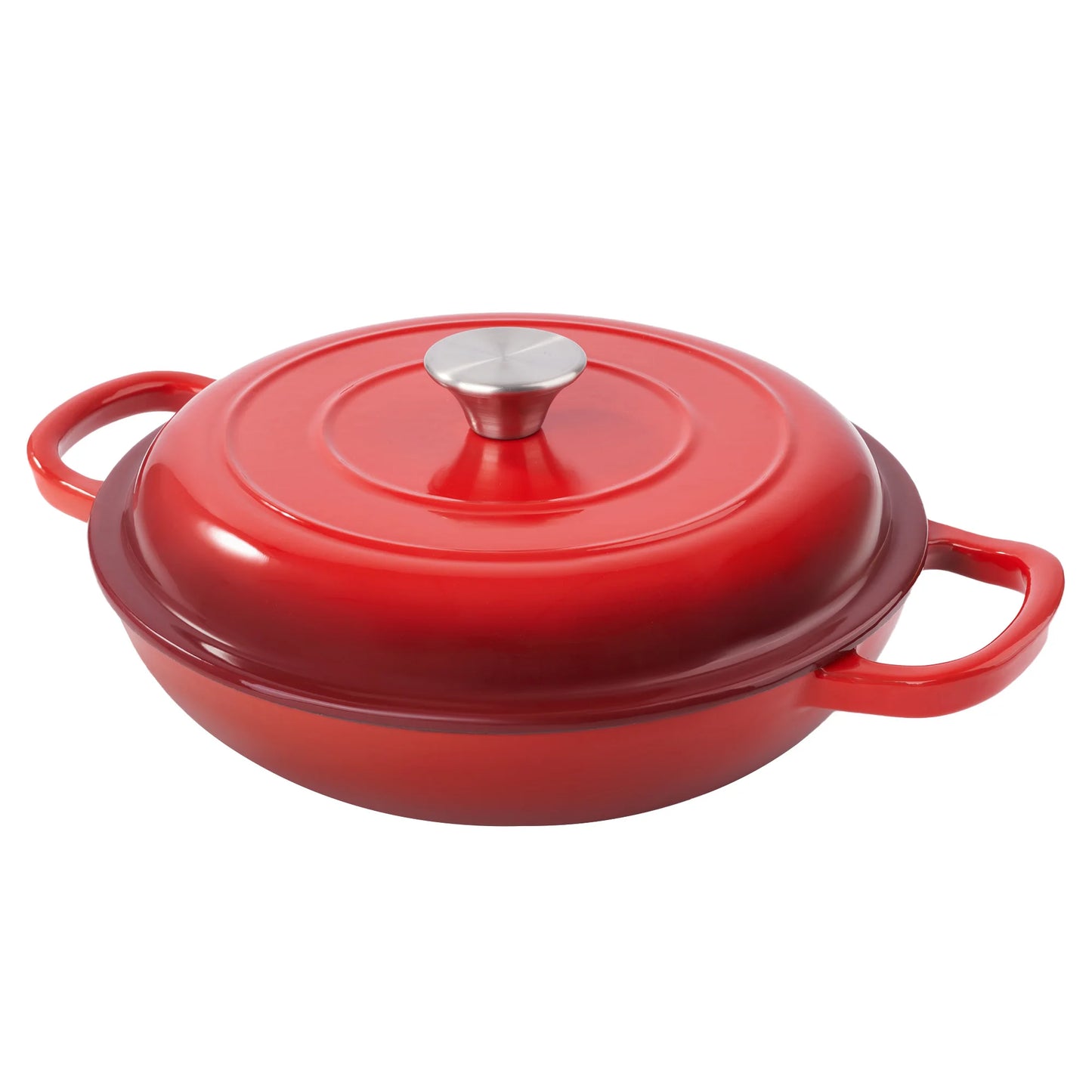 3QT Enamel Cast Iron Dutch Oven – Nonstick, Oven Safe up to 500°F