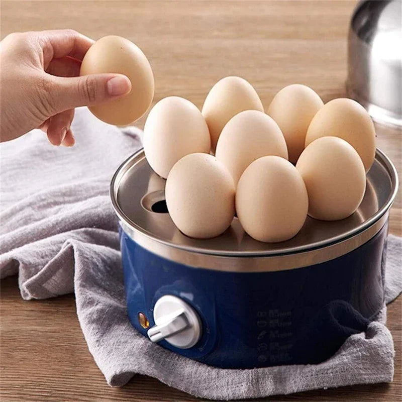 Electric Double-Layer Egg Cooker – Stainless Steel Egg Boiler Steamer
