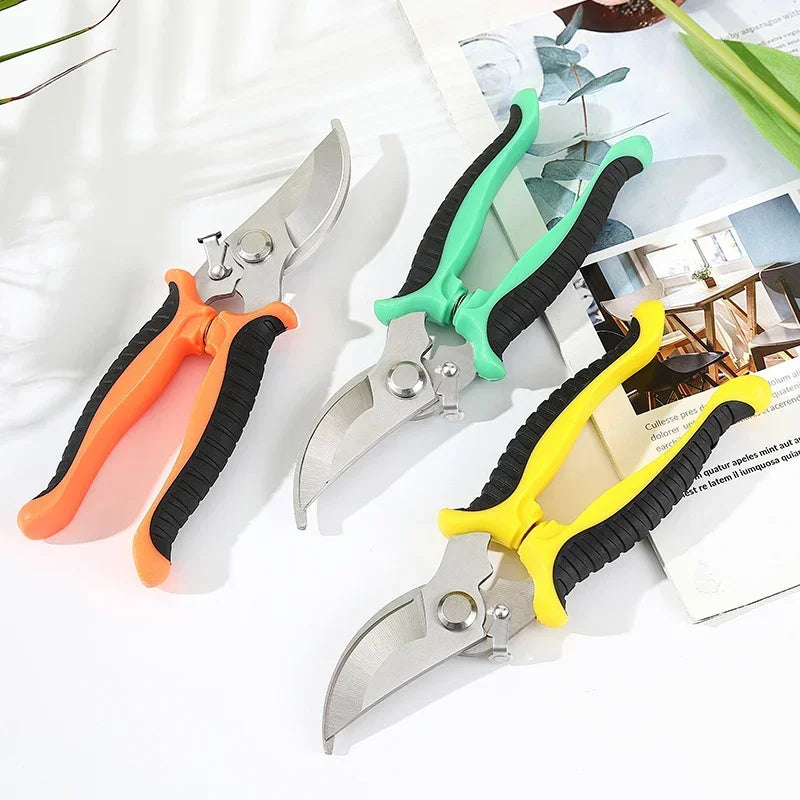 Professional Garden Pruning Shears – Sharp Stainless Steel Bypass Scissors for Plants & Flowers