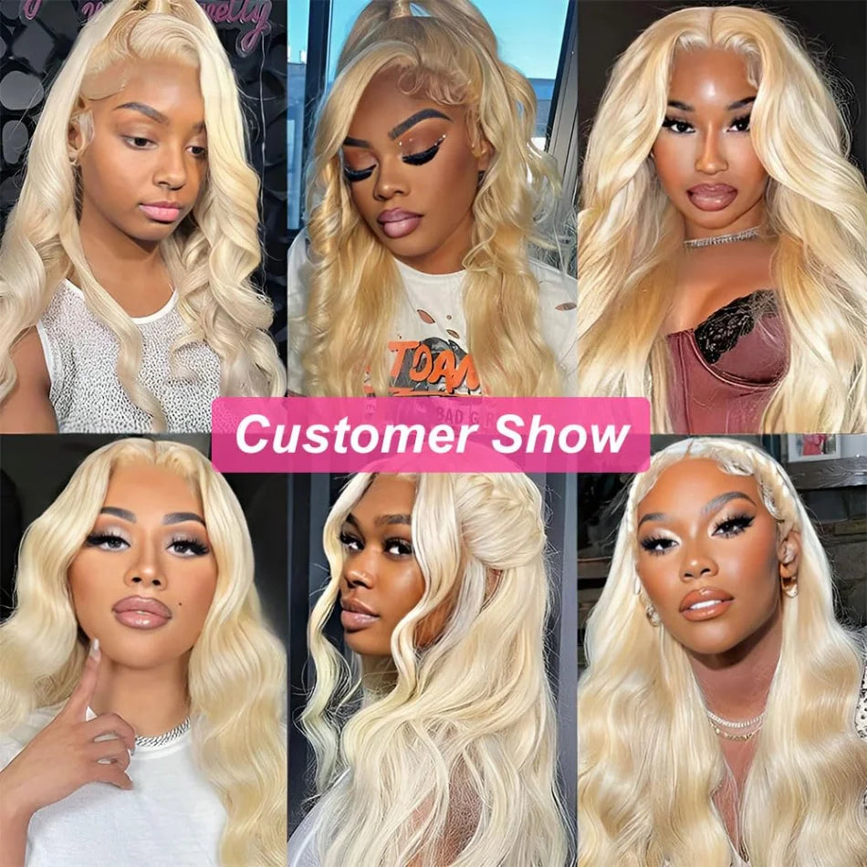 613 Blonde 13x6 HD Lace Frontal Body Wave Human Hair Wig – 40 Inch, 230% Density