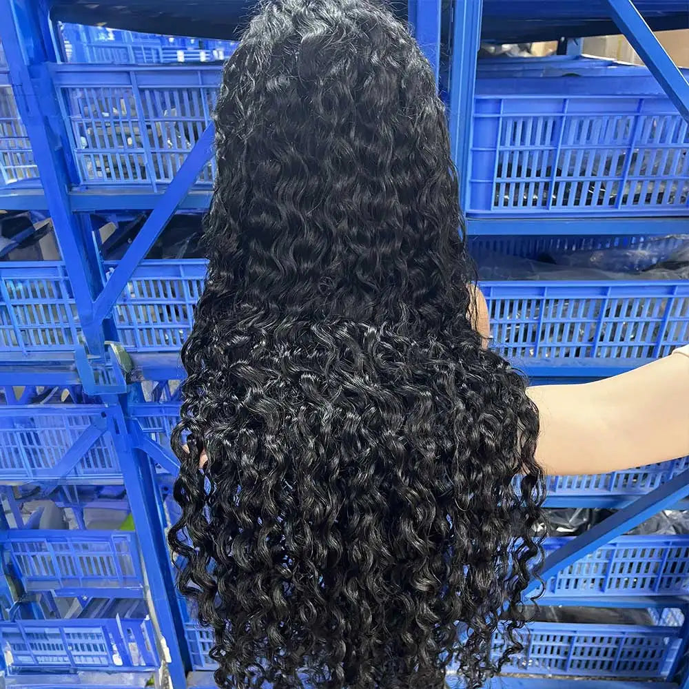 40 & 46 Inch Water Wave Deep Wave Lace Front Wig – 13x6 HD Lace, 7x5 Glueless, 300% Density