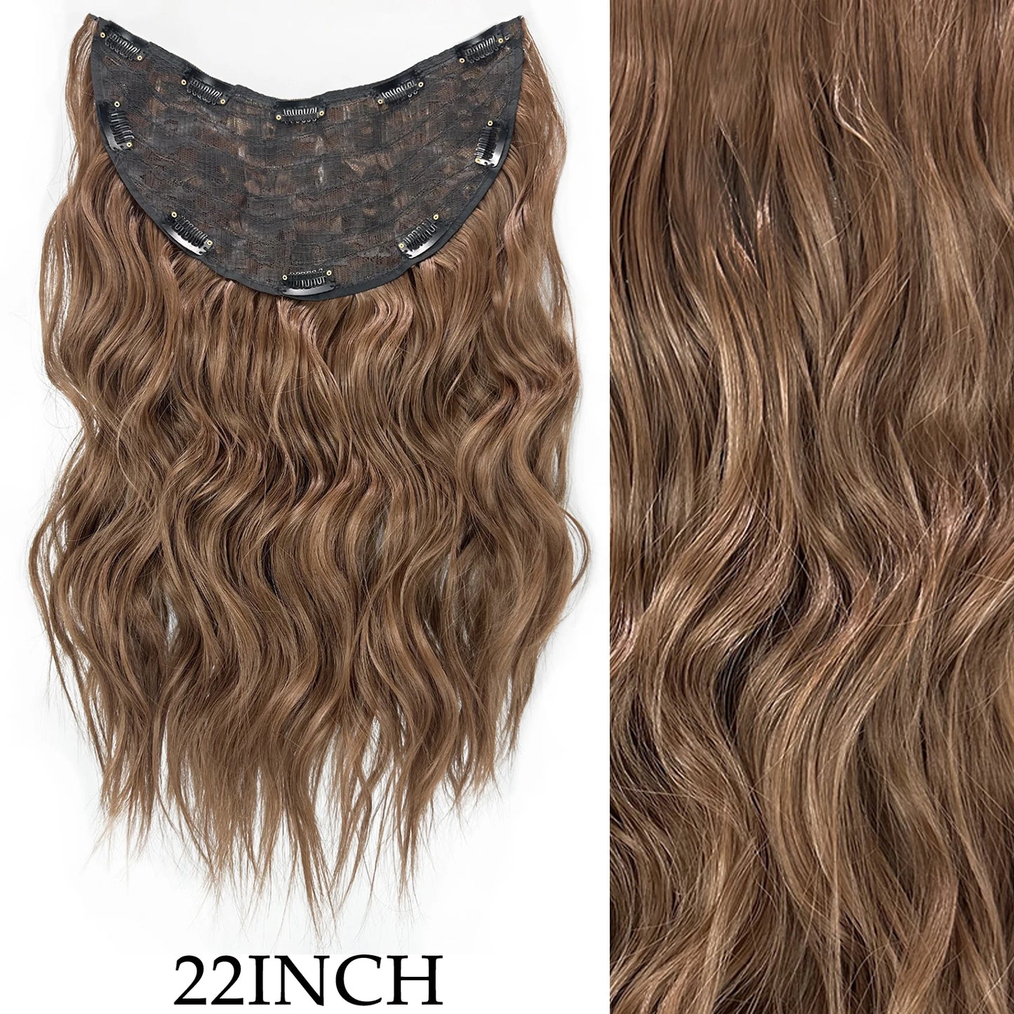 7Pcs Clip-in Hair Extensions | 24 Inch Straight | 60 Colors | Heat Resistant Fiber