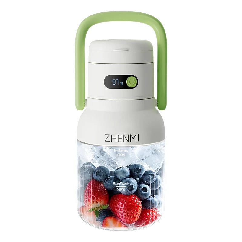 Portable Juicer 33oz – USB-C Rechargeable Fruit & Vegetable Juice Maker, Easy to Clean