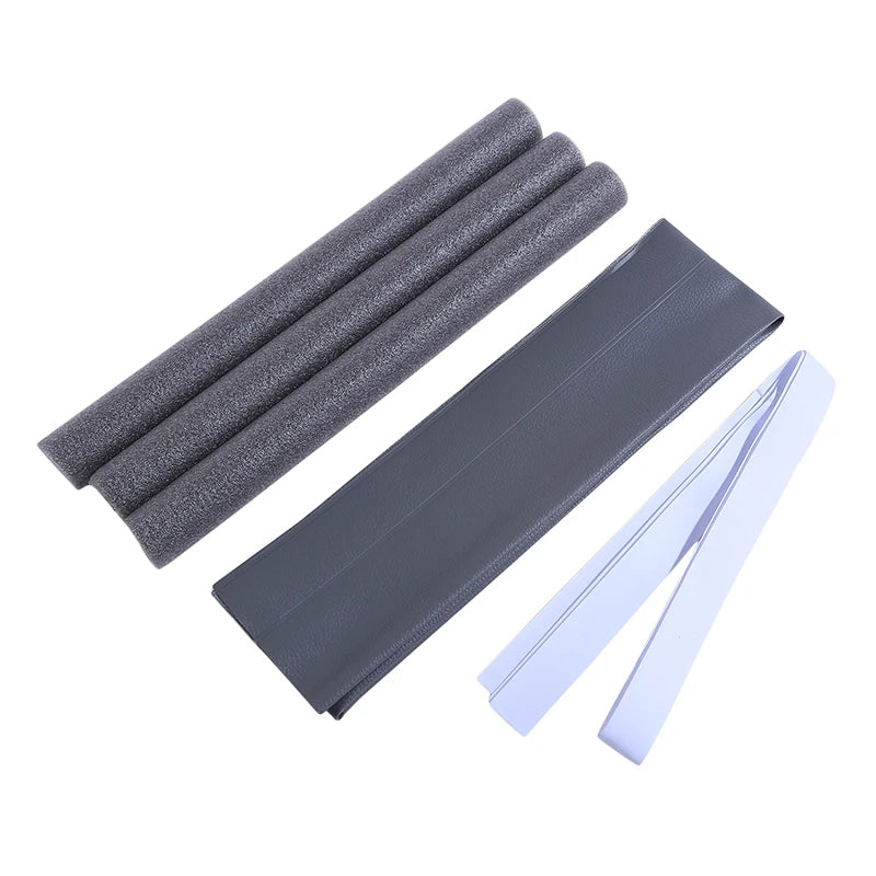 Adjustable Door Bottom Seal Strip | PU Leather Weather Blocker & Draft Stopper – Anti-Cold Gap Protector