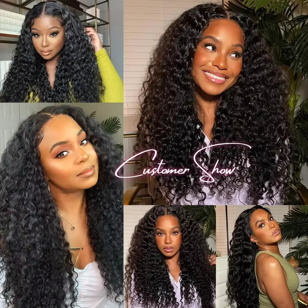 Deep Wave Brazilian Remy Hair Bundles | 100% Human Hair | Natural Color | 10-40 Inch | 1/3/4 Pieces