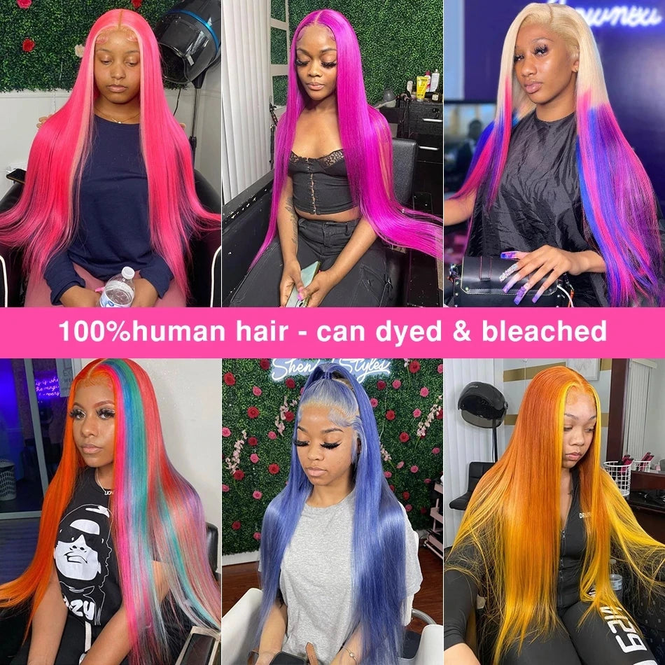 613 Straight HD Lace Front Wig – 13x4 & 13x6 Transparent Lace, 100% Brazilian Remy Human Hair (26"+)