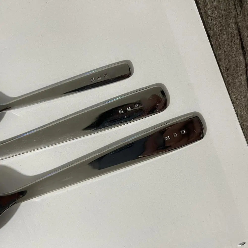 4-Piece Stainless Steel Cutlery Set – Italian Style Fork, Spoon, Knife & Teaspoon for Modern Dining and Gift Use (2025 Edition)