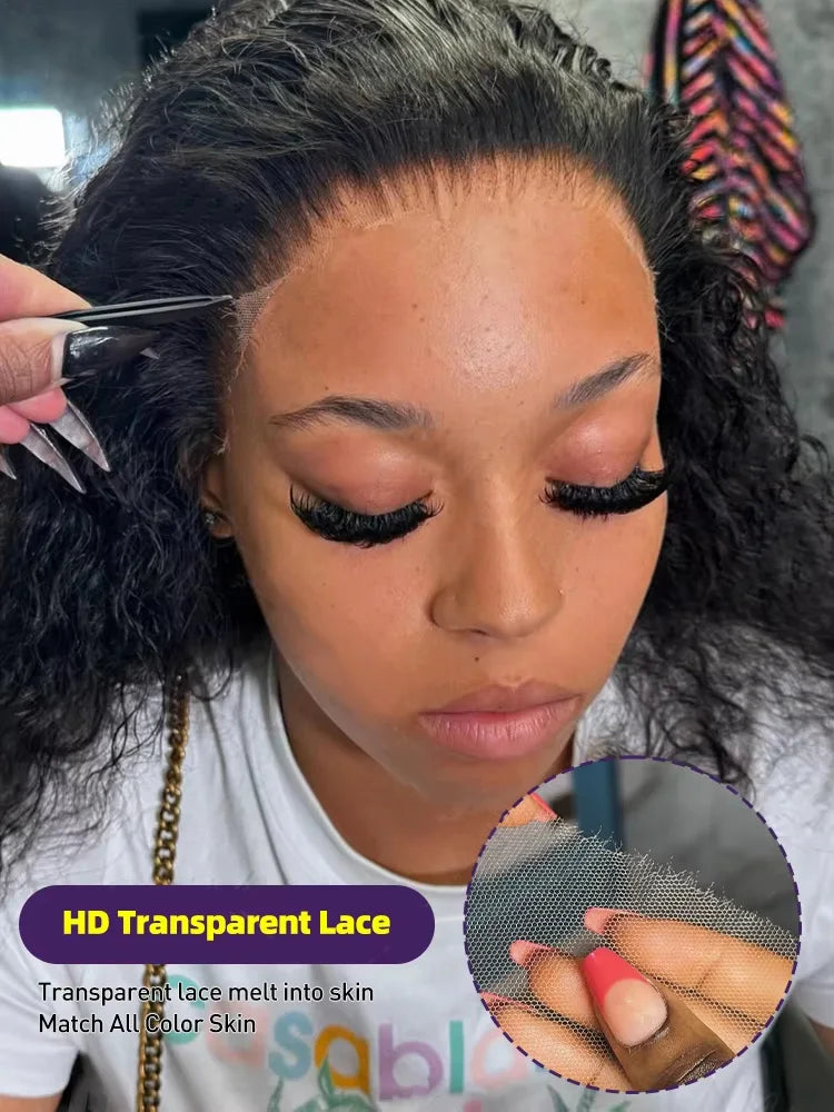 30–40 Inch Loose Deep Wave 13x6 HD Lace Front Remy Human Hair Wig (Transparent Swiss Lace, Glueless-Ready)