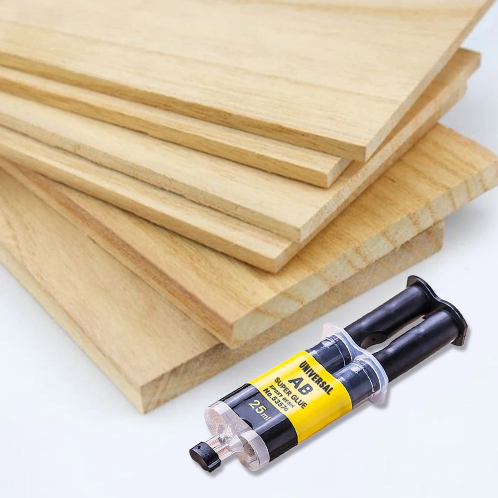 Epoxy Resin AB Glue – Waterproof Fast Adhesive for Wood, Metal & Plastic Repair (4/25ml)