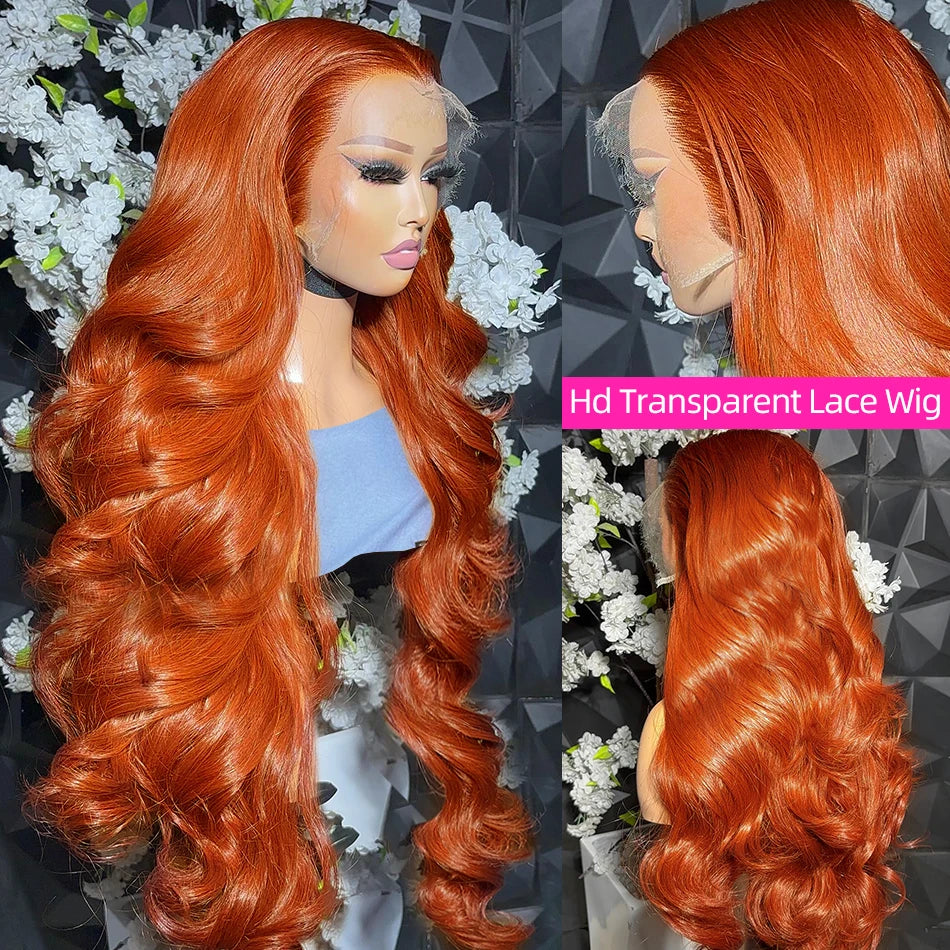 Curvique Ginger Body Wave 13x6 HD Lace Front Human Hair Wig (Brazilian Remy, Long 26+ Inch)