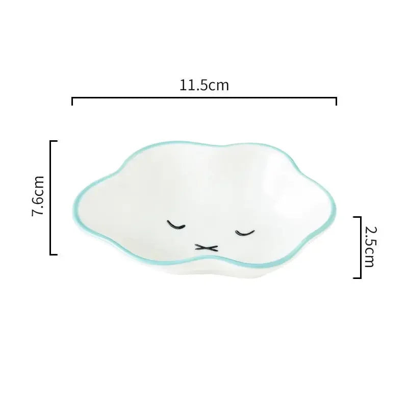 Ceramic Cloud Sauce Dish – Cute Seasoning Bowl for Kitchen & Tableware
