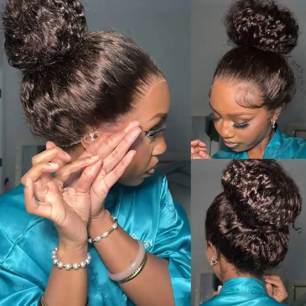 Invisi Strap 360 Full HD Lace Frontal Wig – 30" Deep Wave (250 Density) Chocolate Brown Brazilian Remy Human Hair