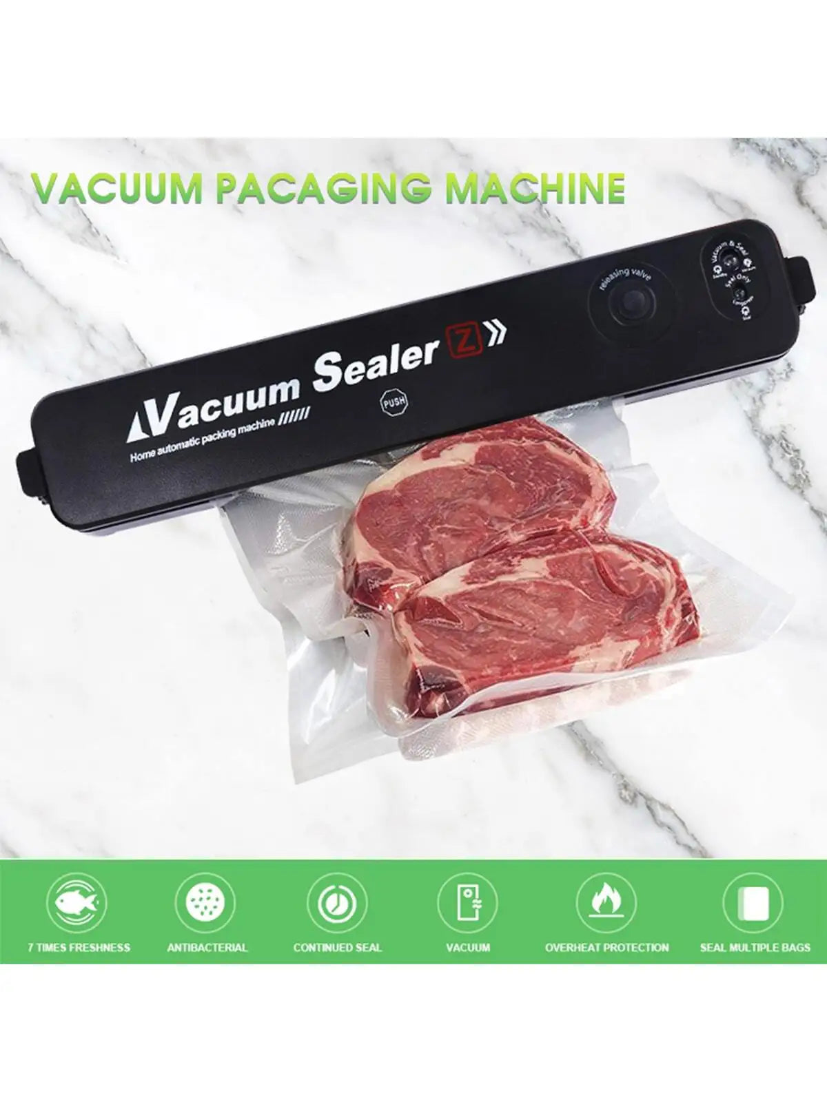 Automatic Vacuum Sealing Machine – Compact Food Preservation & Plastic Bag Sealer
