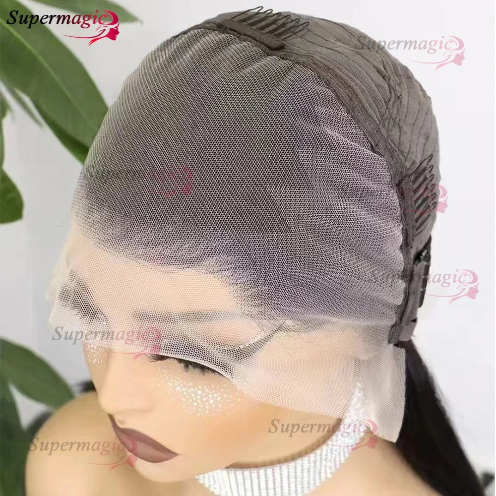 300% Density 13x4 Transparent Lace Frontal Straight Bob Wig – Raw Vietnamese Human Hair Wig for Women