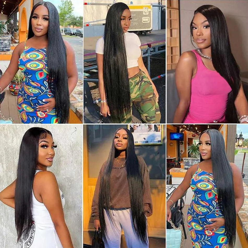 Glueless V Part Straight Human Hair Wig (220% Density, Natural Black, Beginner Friendly, No Leave Out)