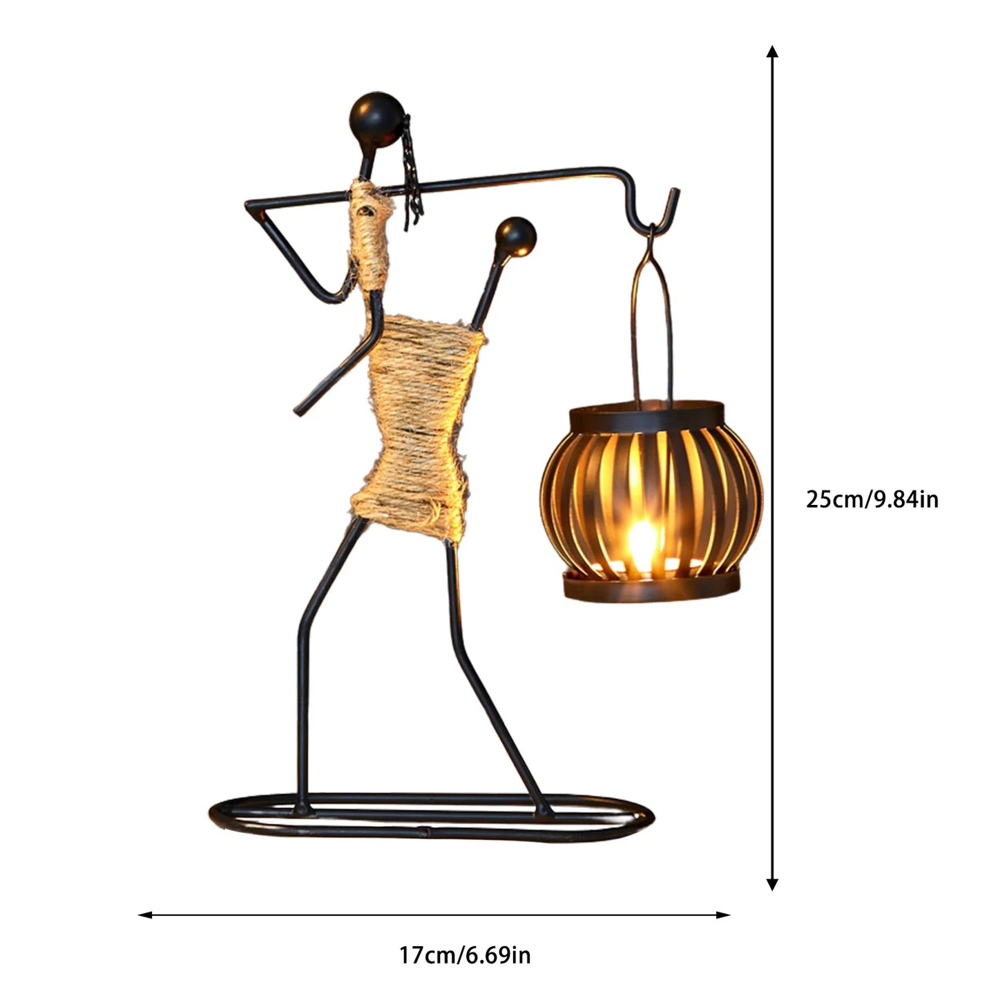 African Style Metal Candle Holder – Elegant Wedding & Home Décor Centerpiece for Candles