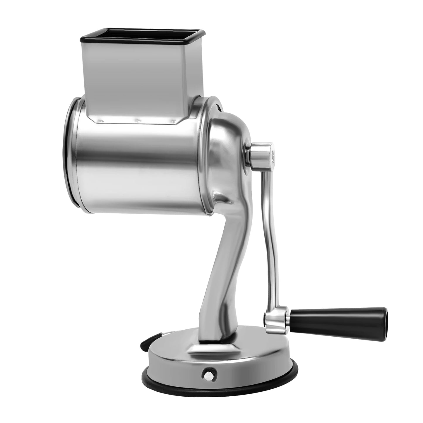 Manual Rotary Grater – 5-in-1 Stainless Steel Vegetable & Cheese Slicer Grinder
