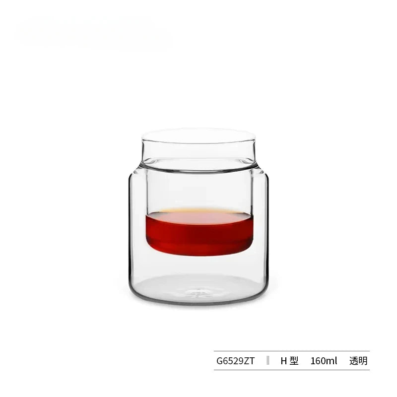 Glass Cup Double Wall Glass Coffee Mugs Borosilicate Glass Espresso Cups Professional Barista Accessories