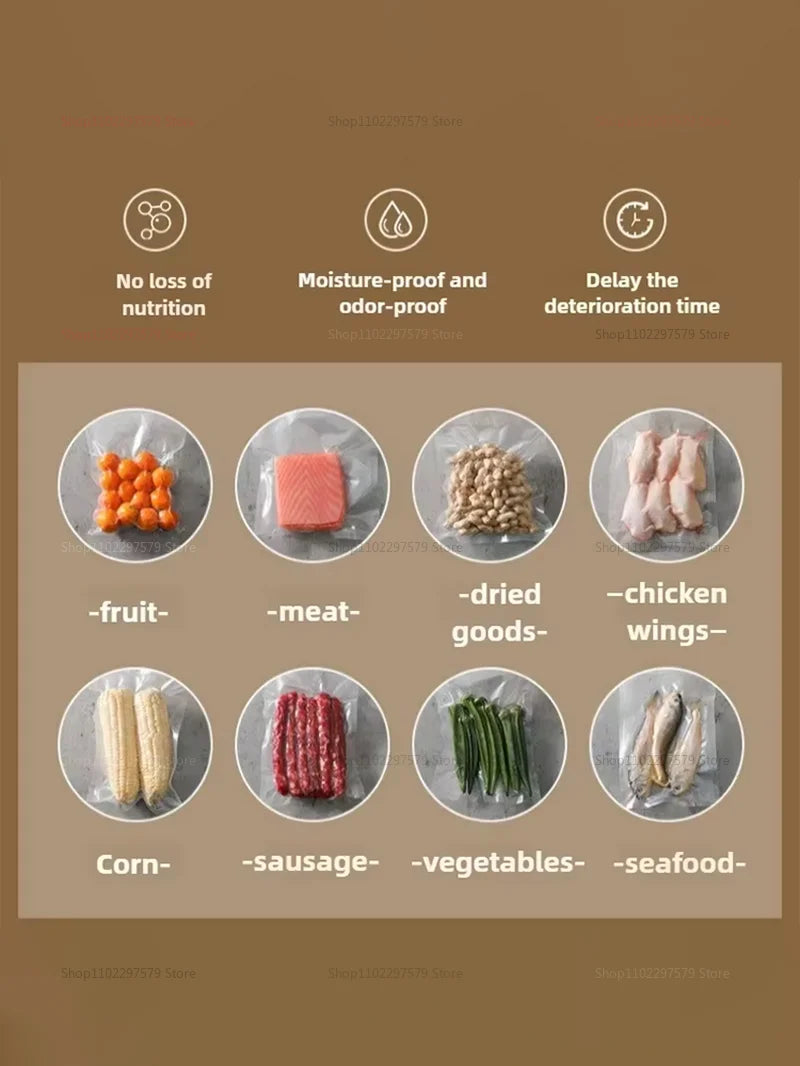 2026 Vacuum Sealer Machine | 2-in-1 Food Saver with Dual Modes – Keep Food Fresh Longer