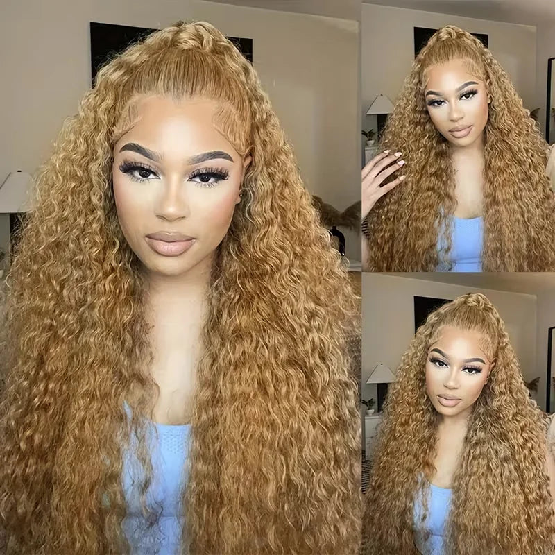 Deep Wave #27 Honey Blonde HD Lace Front Wig | 13x4 & 13x6