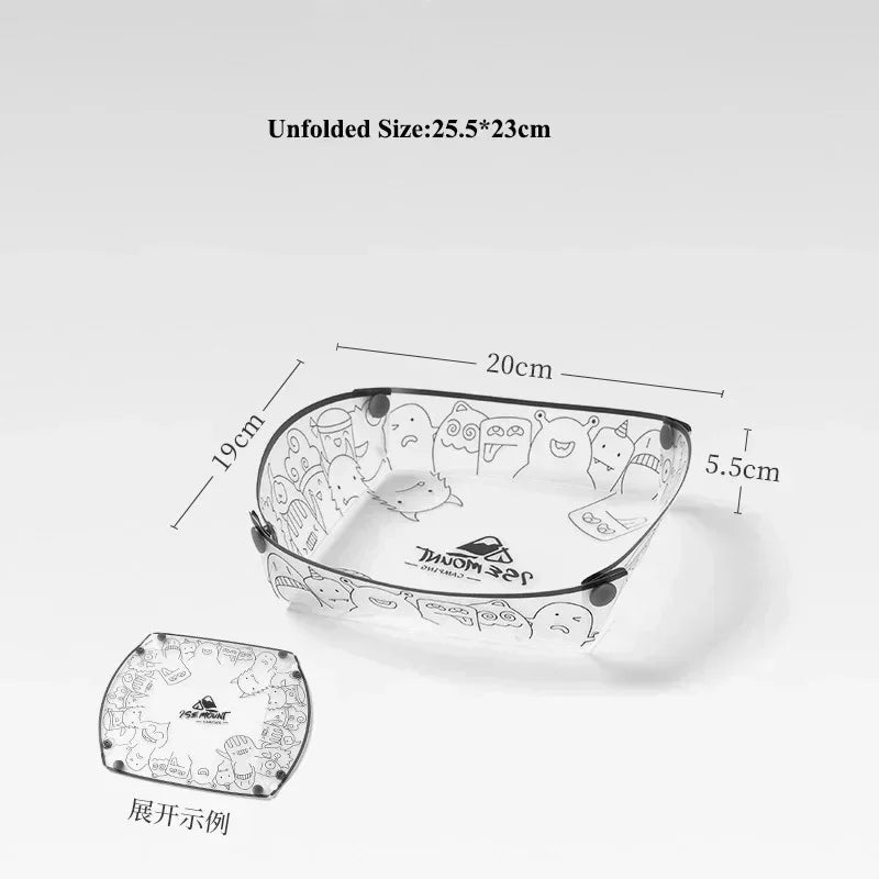 Outdoor Folding Tableware Set – Portable Bowl, Plate & Cup for Camping