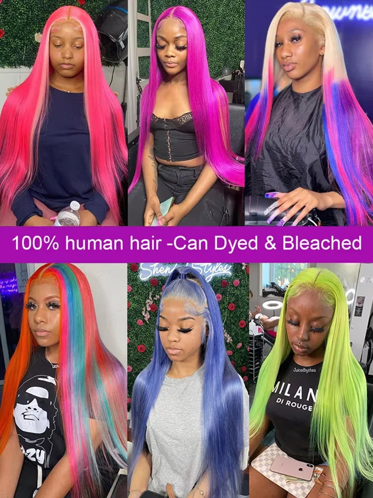 40–50 Inch 613 Blonde HD Lace Front Wig | Brazilian Bone Straight Human Hair Wig