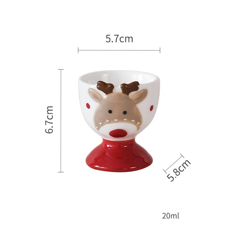 Christmas Ceramic Dinnerware Set – Santa, Snowman, and Tree Plates, Mugs & Bowls for Festive Holiday Table Decor