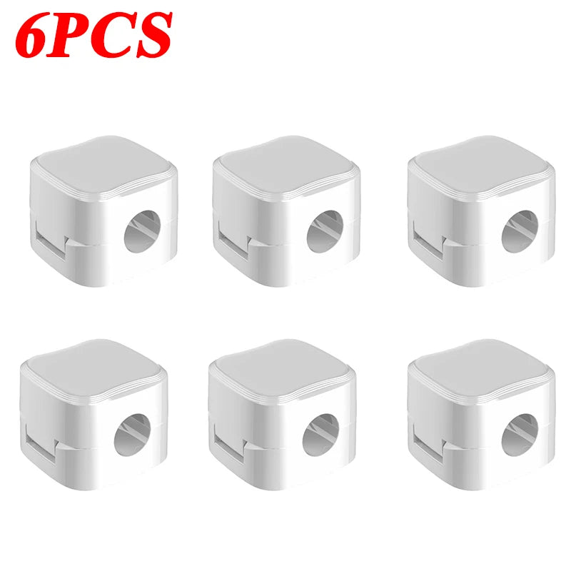 Magnetic Cable Organizer – Adhesive Wire Clip Holder for Home & Office Desk Management