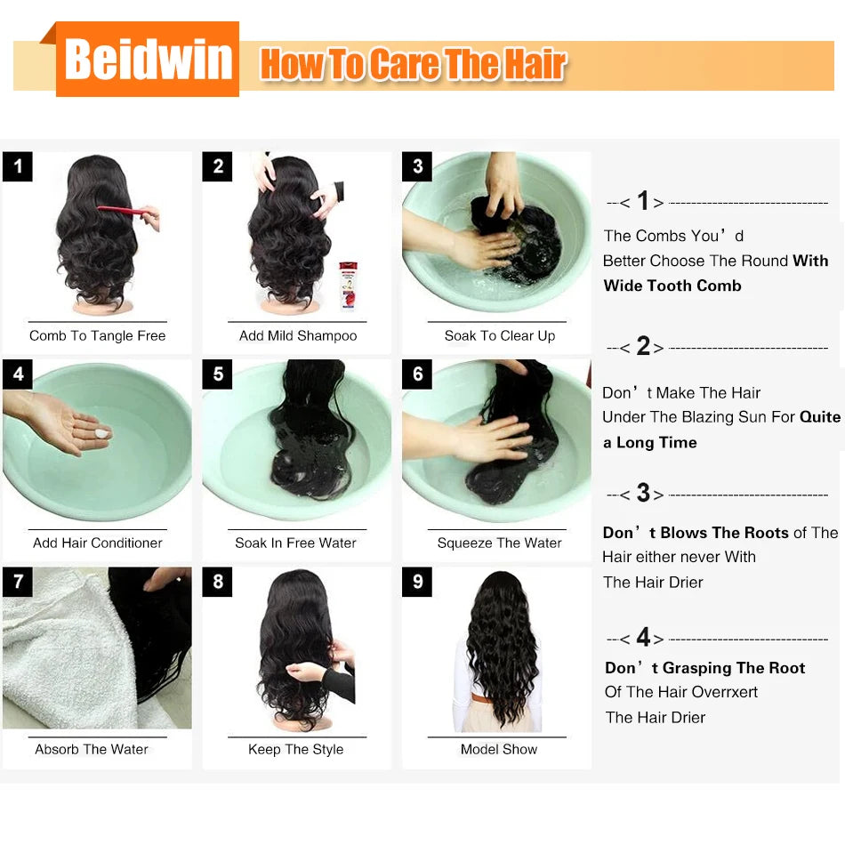 34 Inch Silky Straight Glueless Brazilian Remy Human Hair Wig (Transparent 13x4/13x6 Lace Front)