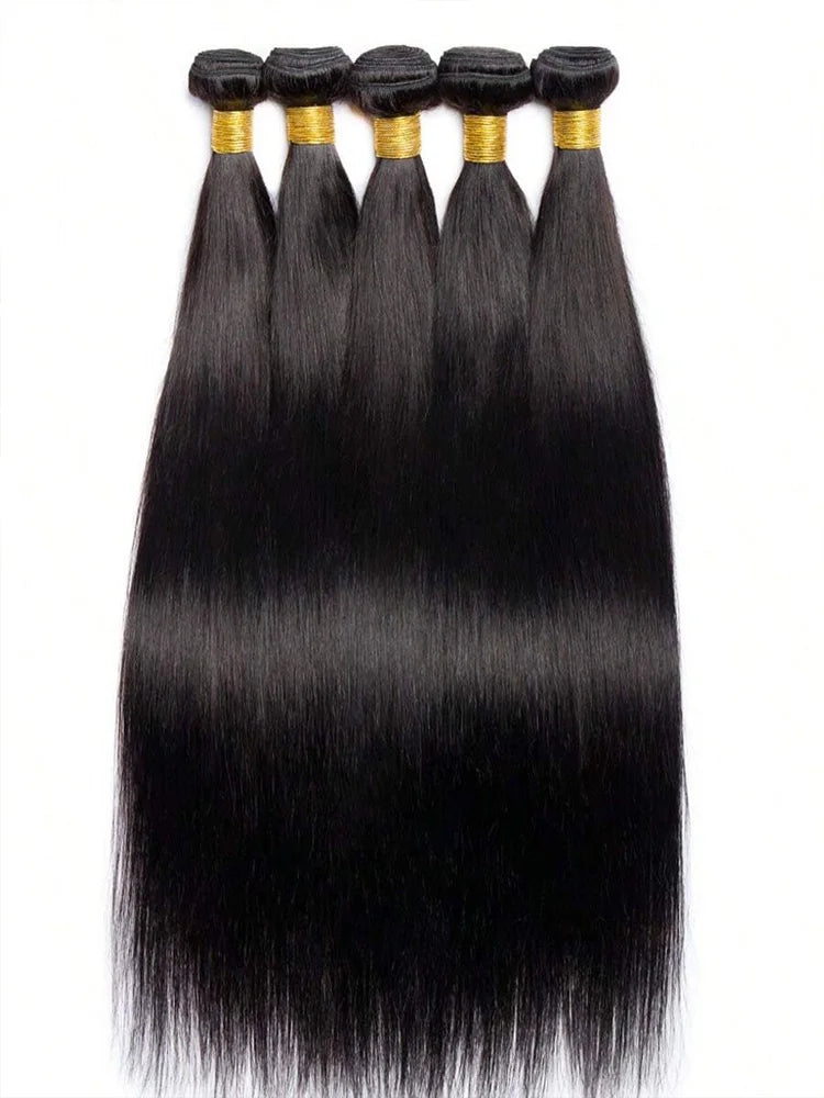 Bone Straight Brazilian Human Hair Bundles | Remy Weave 10–42 Inch