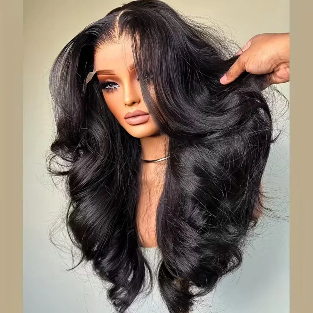 13x4 HD Lace Front Wig – 250% Density Long Body Wave Peruvian Remy Human Hair (Pre-Plucked + Baby Hair)