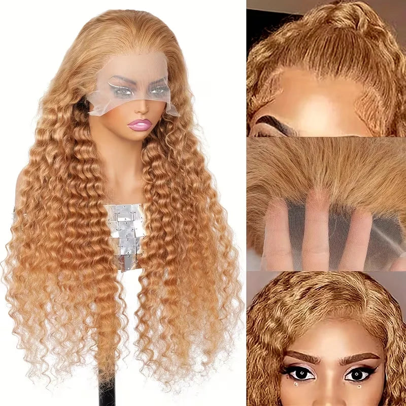 Deep Wave #27 Honey Blonde HD Lace Front Wig | 13x4 & 13x6