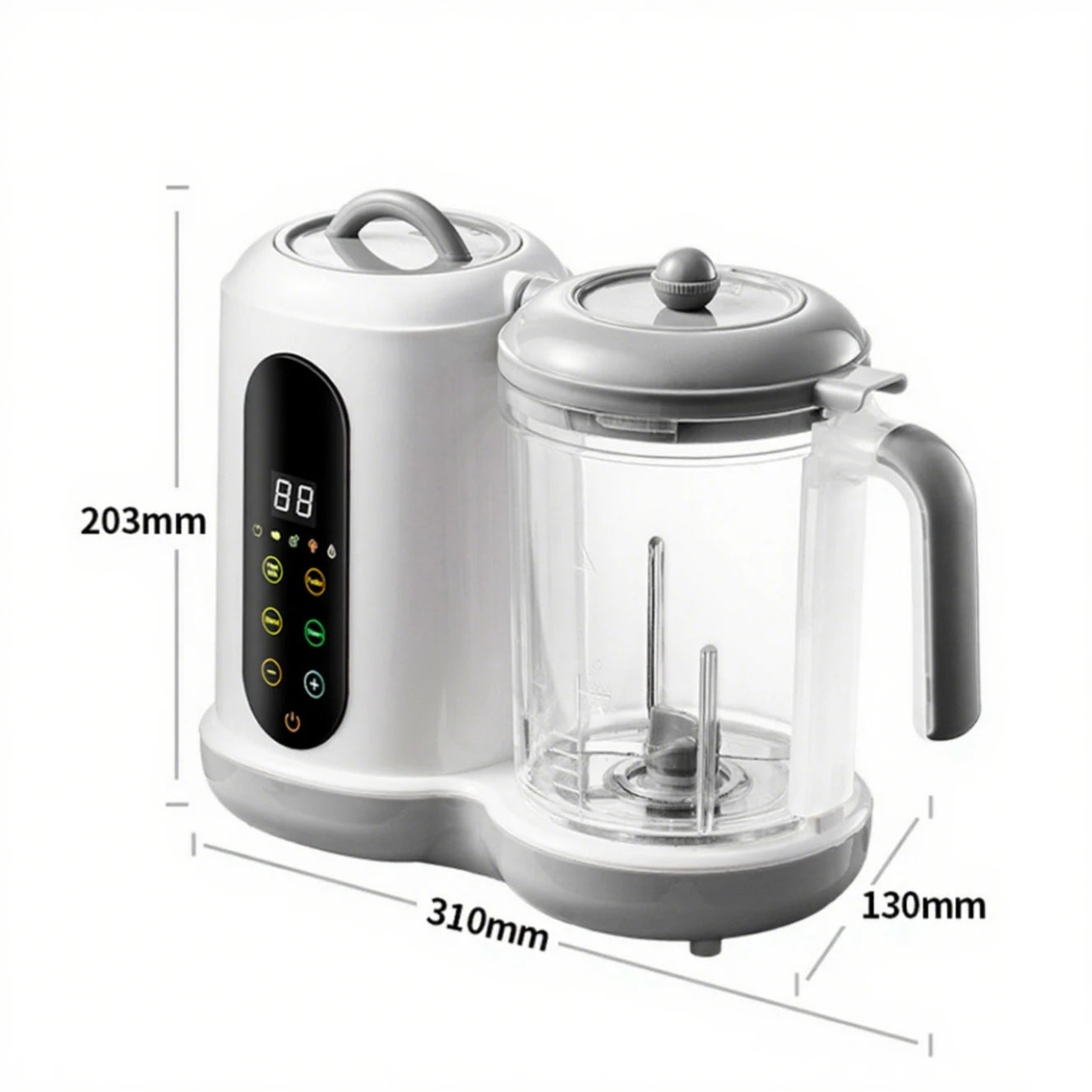 Automatic Baby Food Maker – 6-in-1 Steamer, Blender, Puree & Milk Warmer with Temperature Display
