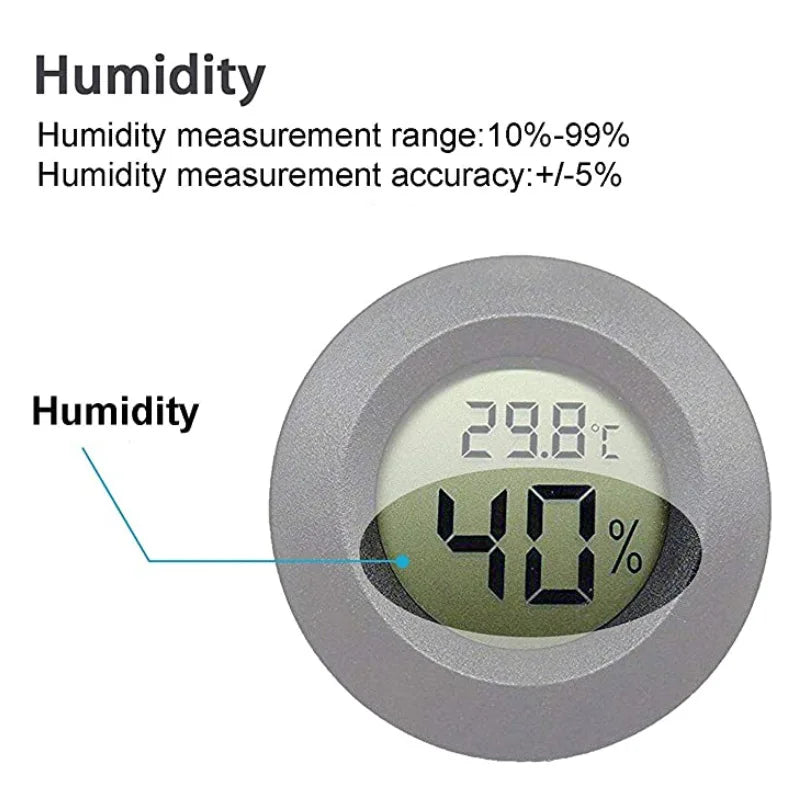 Mini Digital Hygrometer & Thermometer – Indoor Temperature & Humidity Monitor (°C/°F)