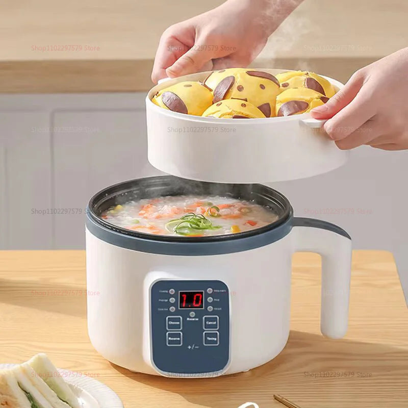 Electric Hot Pot Cooker – Non-Stick Multifunction Rice & Soup Maker for 1–2 People