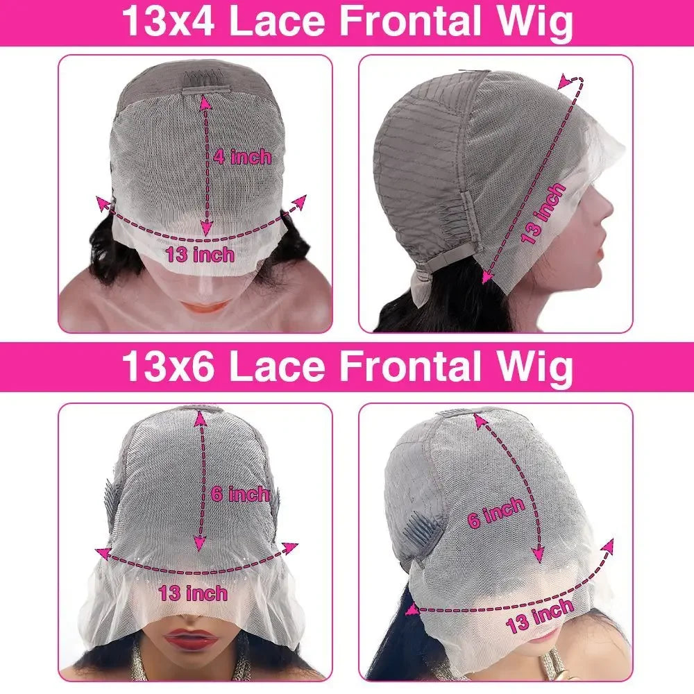 Bone Straight HD Lace Front Human Hair Wig · 13x6 / 13x4 · 200 Density · 26+ Inch