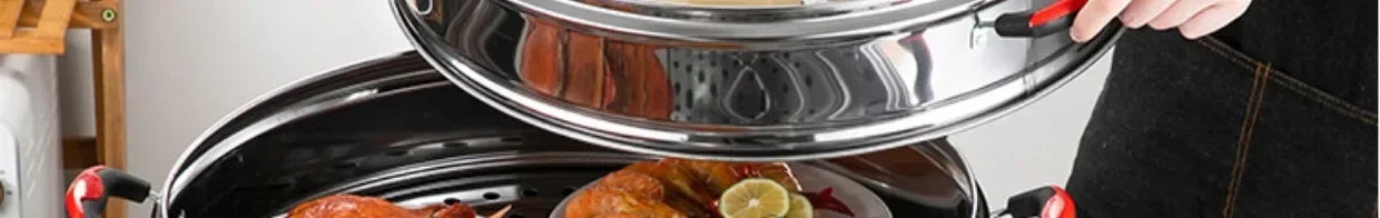 Commercial Stainless Steel Electric Steamer – Large Capacity 3-Tier Cooker