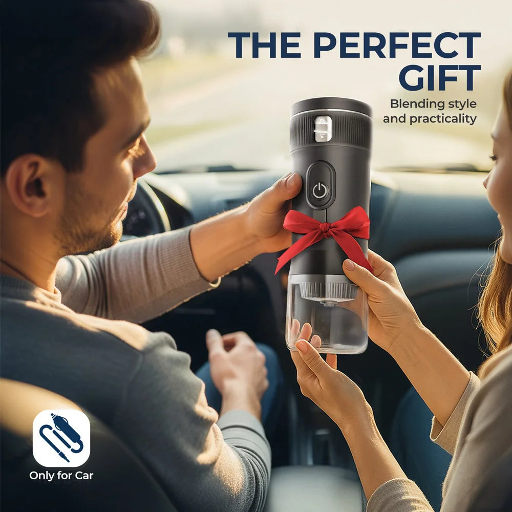 Portable 12V Espresso Coffee Maker – Compact Travel Machine for Car, Camping & Outdoors