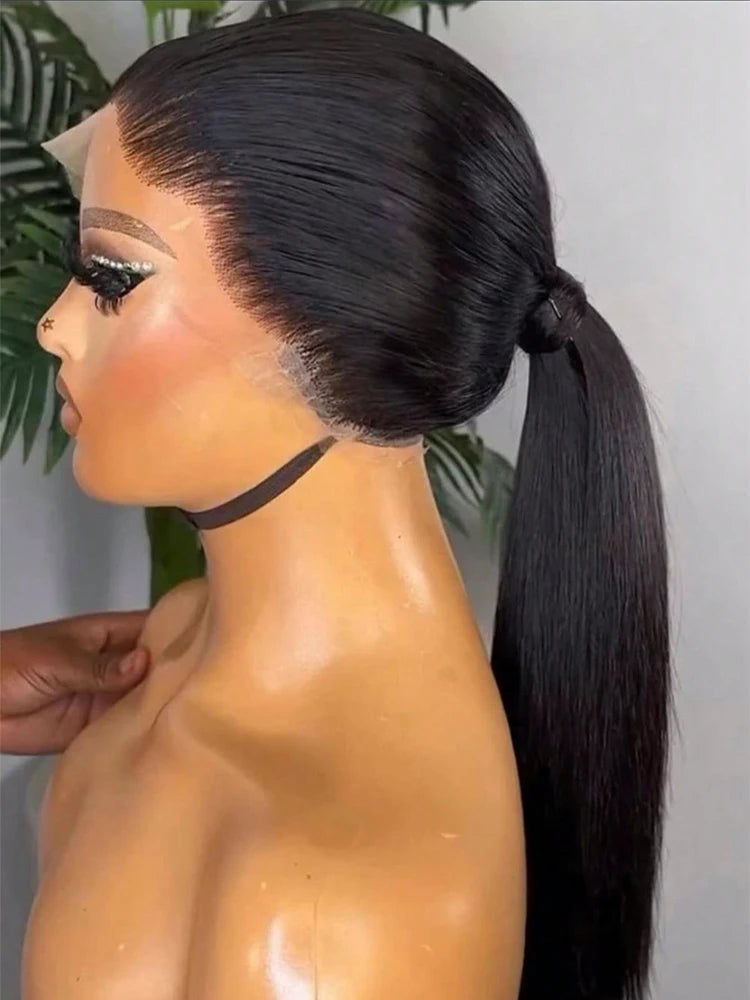 Hidden Strap Drawstring Straight Lace Wig – Glueless HD Lace Human Hair (360 Full Lace / 13x4 / 5x5 Closure)