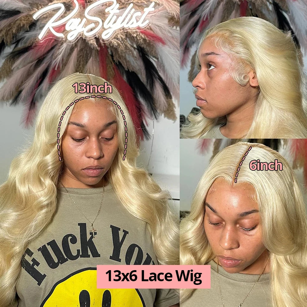 40” Rose Red Body Wave HD Lace Front Wig – 13x6 Transparent Brazilian Human Hair