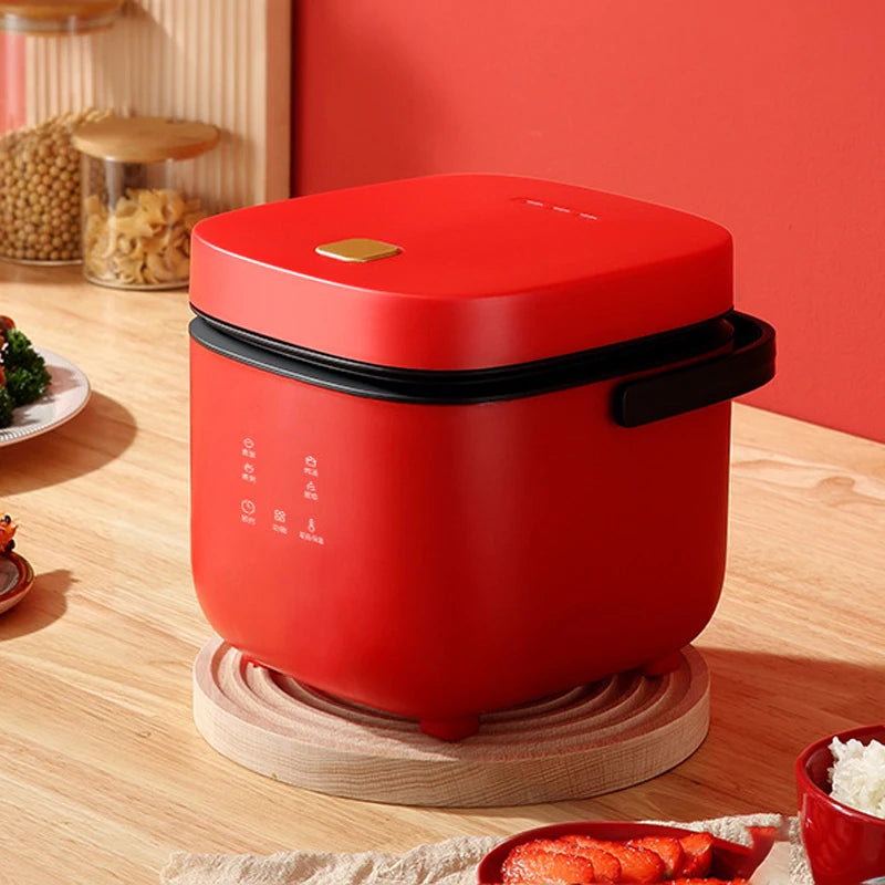Mini Rice Cooker 1.2L – Compact Electric Steamer for 1–2 People