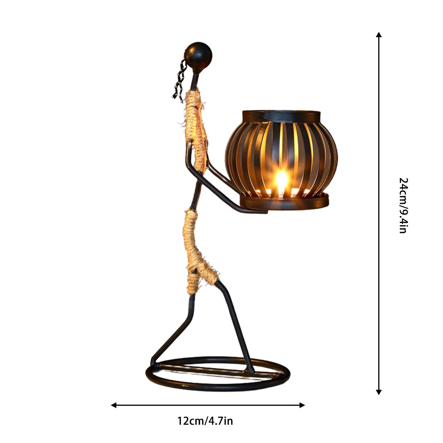 African Style Metal Candle Holder – Elegant Wedding & Home Décor Centerpiece for Candles