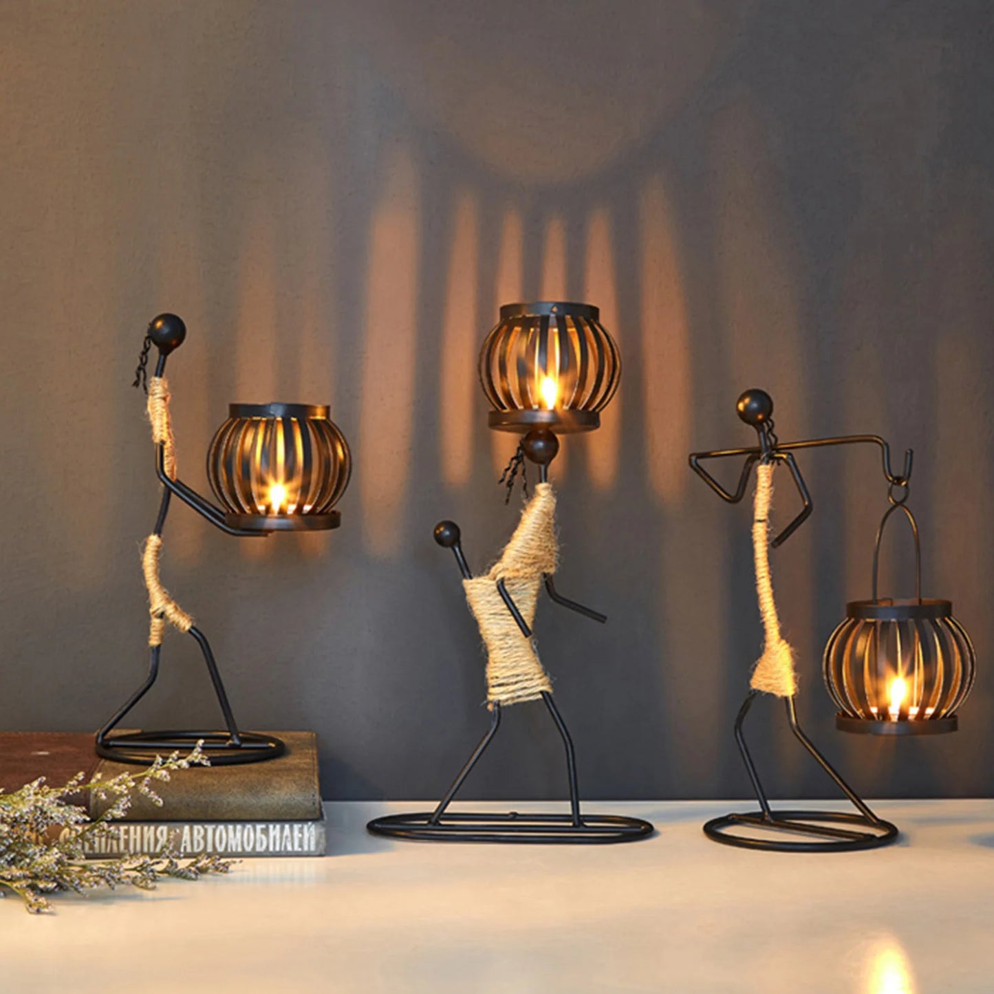 African Style Metal Candle Holder – Elegant Wedding & Home Décor Centerpiece for Candles