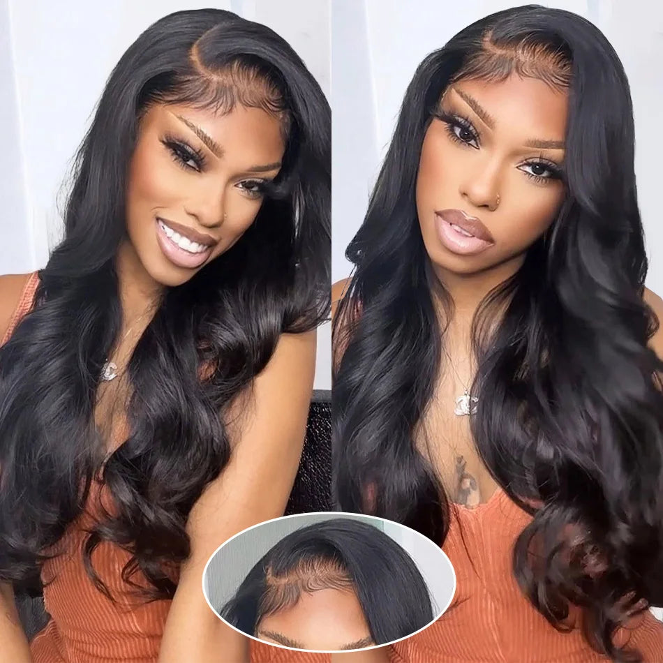 613 Gold Blonde 13x6 HD Transparent Lace Front Wig – 220 Density Body Wave, 30 Inch (Brazilian Remy Human Hair)