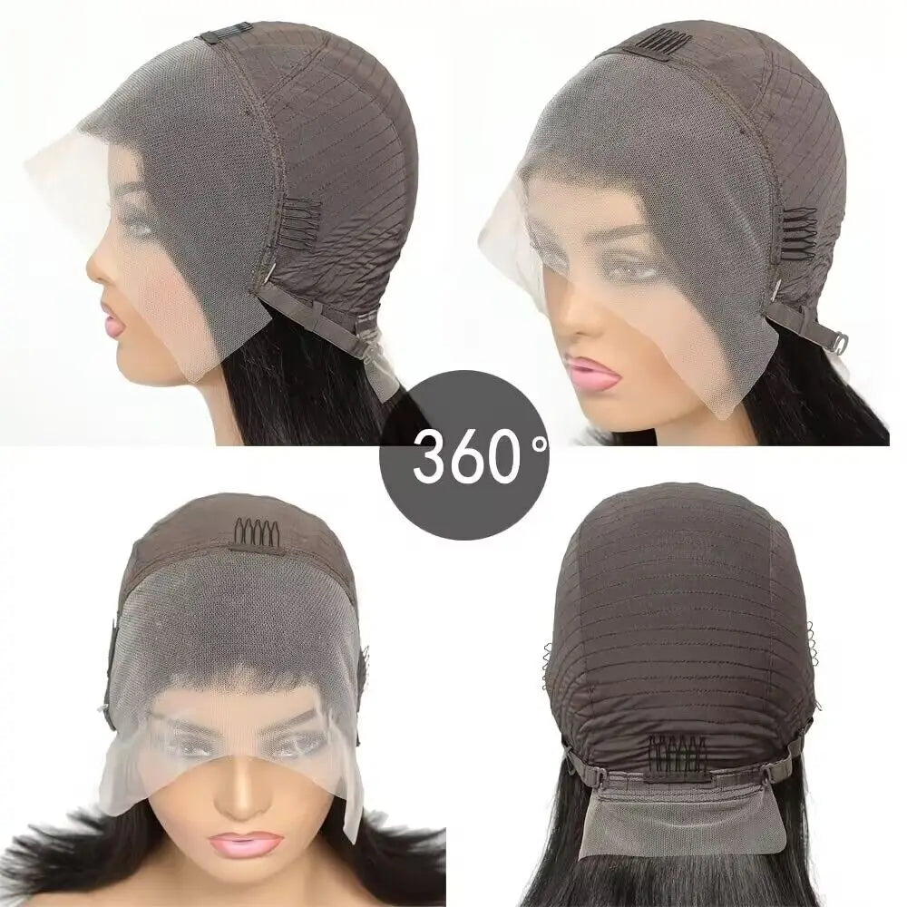 13x4 Lace Front Piano Highlight Straight Human Hair Bob Wig – 180% Density