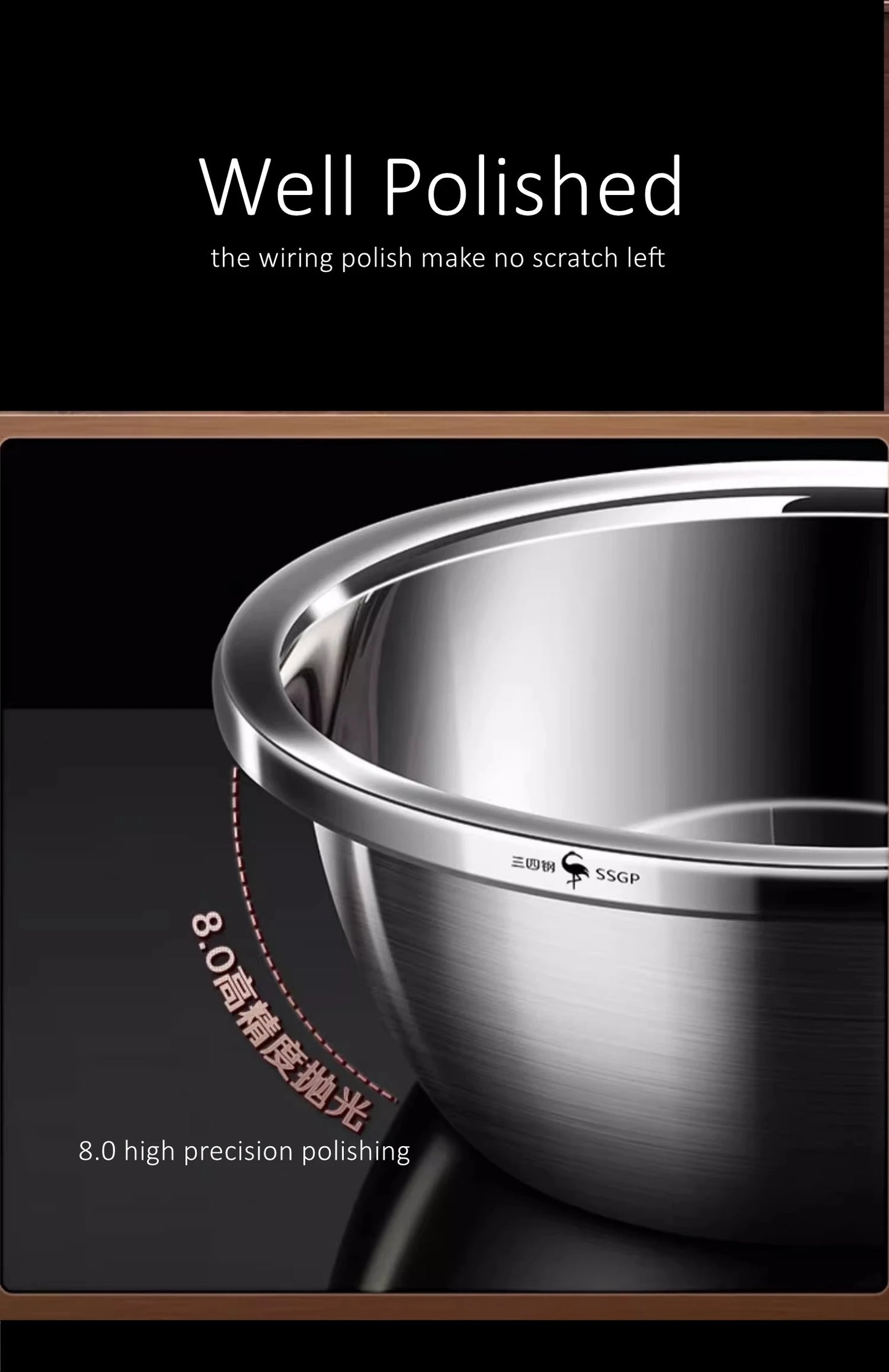 316L Stainless Steel Kitchen Bowl – Anti-Bacterial Salad & Food Washing Basin