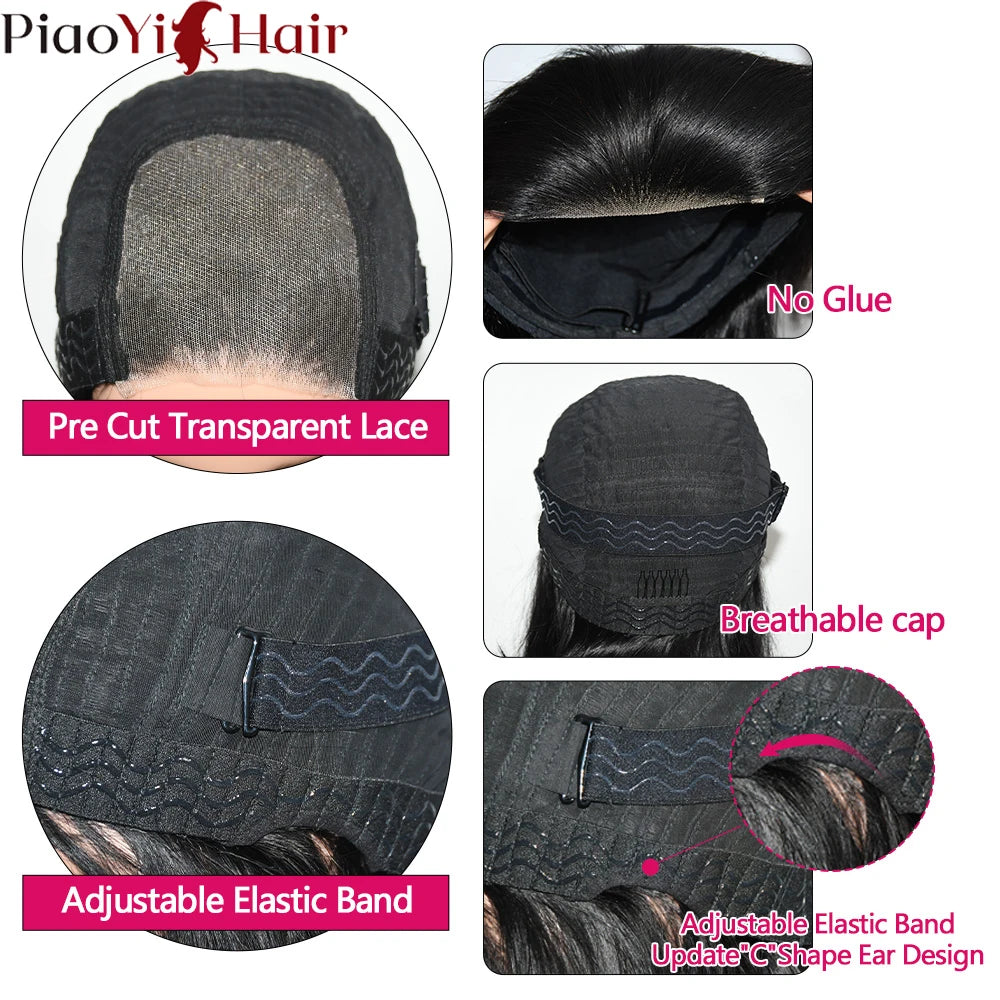 Water Wave Bob Wig | 100% Brazilian Remy Human Hair | 4x4 Lace | Glueless | 10-16 Inch | 200 Density