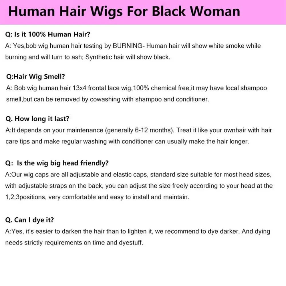 Deep Wave Short Bob 13x4 Lace Front Remy Human Hair Wig (Transparent Swiss Lace, Pre-Plucked Look)
